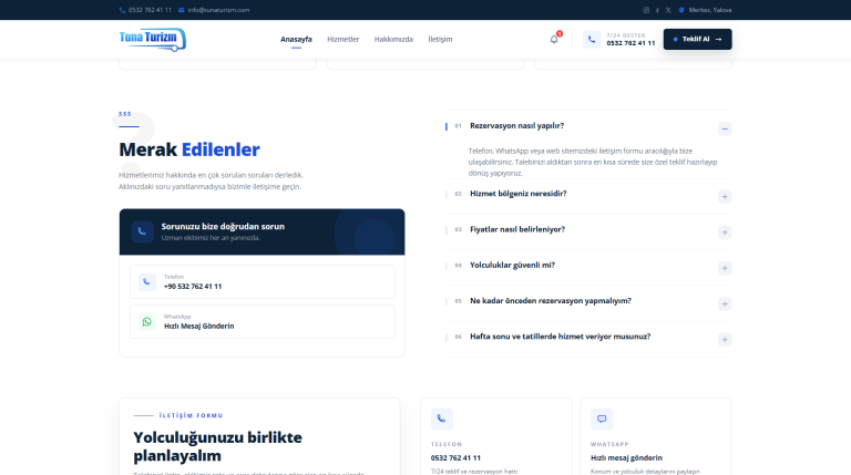 Kurumsal Taşımacılık WordPress Projesi